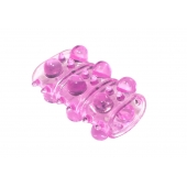 Розовая насадка на пенис Rings Armour - Lola Games - в Балаково купить с доставкой