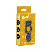 Чёрное эрекционное кольцо Rings Ringer - Lola Games - в Балаково купить с доставкой