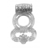 Прозрачное эрекционное кольцо Rings Treadle с подхватом - Lola Games - в Балаково купить с доставкой