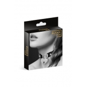 Черный чокер с замком в форме сердца - Bijoux Pour Toi - купить с доставкой в Балаково