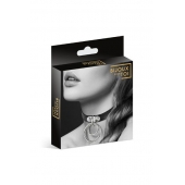 Черный чокер с двумя кольцами - Bijoux Pour Toi - купить с доставкой в Балаково
