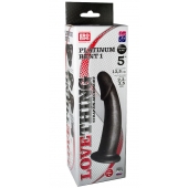 Чёрная насадка PLATINUM BENT 1 - LOVETOY (А-Полимер) - купить с доставкой в Балаково