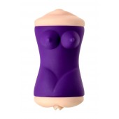 Двухсторонний мастурбатор JOS YARA в фиолетовой колбе - JOS - в Балаково купить с доставкой