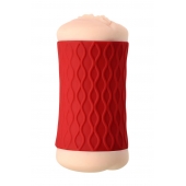 Двухсторонний мастурбатор JOS  NADIN в красном цилиндре - JOS - в Балаково купить с доставкой