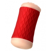 Двухсторонний мастурбатор JOS  NADIN в красном цилиндре - JOS - в Балаково купить с доставкой