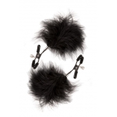 Зажимы для сосков с пухом FEATHERED NIPPLE CLAMPS - Blush Novelties - купить с доставкой в Балаково