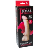 Телесная насадка REAL Standard с усиками на основании - 19 см. - LOVETOY (А-Полимер) - купить с доставкой в Балаково