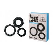 Набор из 3 эрекционных колец Sex Expert - Sex Expert - в Балаково купить с доставкой