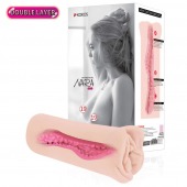 Мастурбатор-вагина Nara с двойным слоем материала - KOKOS - в Балаково купить с доставкой