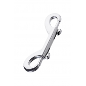 Серебристый двухсторонний карабин TOYFA Metal - ToyFa - купить с доставкой в Балаково