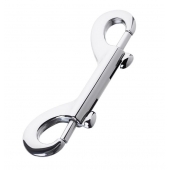 Серебристый двухсторонний карабин TOYFA Metal - ToyFa - купить с доставкой в Балаково