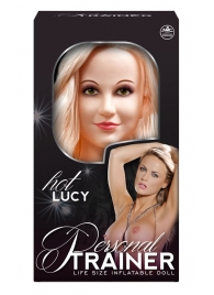 Надувная кукла с вибрацией и 2 любовными отверстиями Hot Lucy Lifesize Love Doll - NMC - в Балаково купить с доставкой
