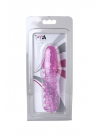 Розовая насадка с нежными шипами - 13,5 см. - Toyfa Basic - в Балаково купить с доставкой