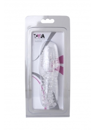 Прозрачная насадка с шишечками и шипами - 13,5 см. - Toyfa Basic - в Балаково купить с доставкой