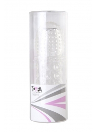 Прозрачная закрытая гелевая насадка - 13,5 см. - Toyfa Basic - в Балаково купить с доставкой