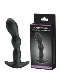 Черный анальный стимулятор простаты с вибрацией Special Anal Massager - 14,5 см. - Baile - в Балаково купить с доставкой