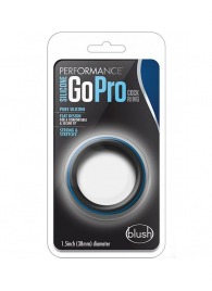 Черно-синее эрекционное кольцо Silicone Go Pro Cock Ring - Blush Novelties - в Балаково купить с доставкой