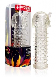 Закрытая прозрачная насадка на пенис Crystal Sleeve Faraon - 13,5 см. - Erowoman-Eroman - в Балаково купить с доставкой