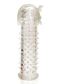 Закрытая прозрачная насадка на пенис Crystal Sleeve Faraon - 13,5 см. - Erowoman-Eroman - в Балаково купить с доставкой