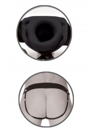 Черный полый страпон унисекс Hollow Strap-On - 14,5 см. - Pipedream - купить с доставкой в Балаково