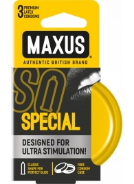 Презервативы с точками и рёбрами в железном кейсе MAXUS Special - 3 шт. - Maxus - купить с доставкой в Балаково