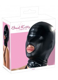 Черная эластичная маска на голову с отверстием для рта - Orion - купить с доставкой в Балаково