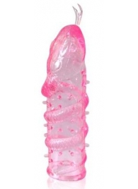 Закрытая рельефная насадка Crystal sleeve snakes в виде змеи с усиками - 14 см. - Erowoman-Eroman - в Балаково купить с доставкой