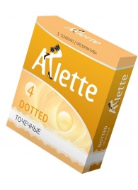 Презервативы Arlette Dotted с точечной текстурой - 3 шт. - Arlette - купить с доставкой в Балаково