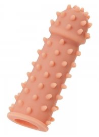 Телесная реалистичная насадка KOKOS Extreme Sleeve 03 с дополнительной стимуляцией - 12,7 см. - KOKOS - в Балаково купить с доставкой