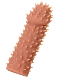 Телесная реалистичная насадка KOKOS Extreme Sleeve 07 с дополнительной стимуляцией - 12,7 см. - KOKOS - в Балаково купить с доставкой