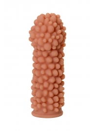 Телесная реалистичная насадка KOKOS Extreme Sleeve 08 с дополнительной стимуляцией - 12,7 см. - KOKOS - в Балаково купить с доставкой