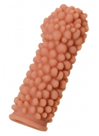 Телесная реалистичная насадка KOKOS Extreme Sleeve 08 с дополнительной стимуляцией - 12,7 см. - KOKOS - в Балаково купить с доставкой