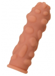 Телесная реалистичная насадка KOKOS Extreme Sleeve 11 с дополнительной стимуляцией - 12,7 см. - KOKOS - в Балаково купить с доставкой