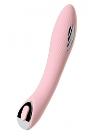 Розовый силиконовый вибратор с электростимуляцией TESLA G-POINT - 21 см. - ToyFa - купить с доставкой в Балаково