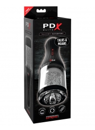 Прозрачный мастурбатор-ротатор с голосовым сопровождением Talk Dirty Rotobator - Pipedream - в Балаково купить с доставкой