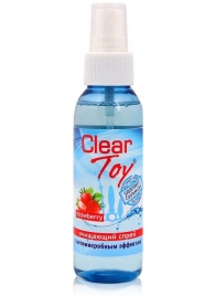 Очищающий спрей для игрушек CLEAR TOY Strawberry - 100 мл. - Биоритм - купить с доставкой в Балаково