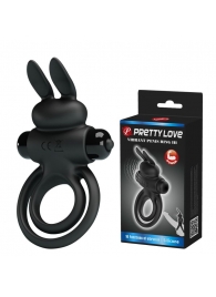 Черное эрекционное кольцо с вибростимуляцией клитора Vibrant Penis Ring III - Baile - в Балаково купить с доставкой