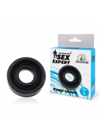 Черная гладкая насадка на помпу размера L - Sex Expert - в Балаково купить с доставкой