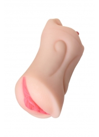 Телесный двусторонний мастурбатор Fruity Tongue - ротик и вагина - ToyFa - в Балаково купить с доставкой