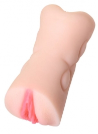 Телесный двусторонний мастурбатор Rich Fruit - вагина и анус - ToyFa - в Балаково купить с доставкой