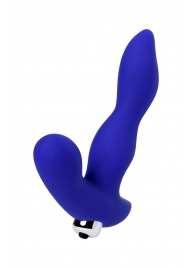 Синий силиконовый вибростимулятор простаты Stroman - 14,5 см. - ToyFa - в Балаково купить с доставкой