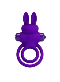 Фиолетовое эрекционное кольцо с вибростимуляцией клитора Vibrant Penis Ring III - Baile - в Балаково купить с доставкой