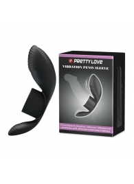 Черное кольцо на пенис с вибрацией Vibration Penis Sleeve - Baile - в Балаково купить с доставкой