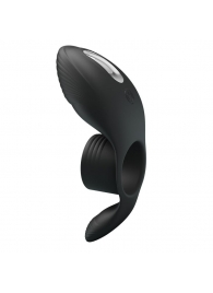 Черное кольцо на пенис с вибрацией Vibration Penis Sleeve - Baile - в Балаково купить с доставкой