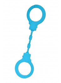 Голубые силиконовые наручники A-Toys без ключа - A-toys - купить с доставкой в Балаково