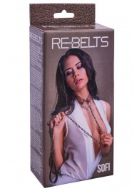 Коричневый поводок и чокер с кольцом Sofi - Rebelts - купить с доставкой в Балаково