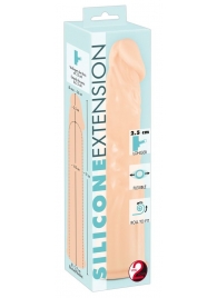 Телесная насадка-удлинитель Silicone Extension - 19 см. - Orion - в Балаково купить с доставкой