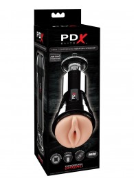 Телесный вибромастурбатор-вагина Cock Compressor Vibrating Stroker - Pipedream - в Балаково купить с доставкой