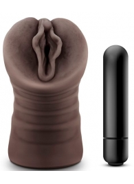 Коричневый мастурбатор-вагина Alexis - Blush Novelties - в Балаково купить с доставкой