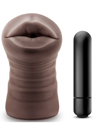 Коричневый мастурбатор-ротик Heather - Blush Novelties - в Балаково купить с доставкой